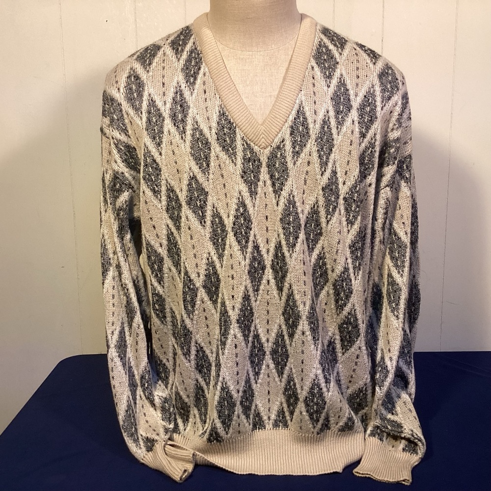 Vintage Jaeger Men’s Cotton Blend Sweater made in Great Britain Size XL